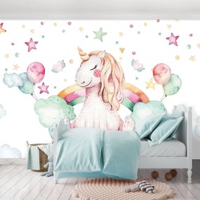 Fotótapéta - Egyszarvú és a felhők (152,5x104 cm)