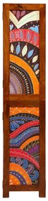 3 paneles szobafelosztó Mézbarna 35x1.5x160 cm Tömör akácfa