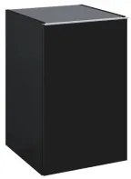 AREZZO design MONTEREY 40 cm-es oldalszekrény 1 ajtóval Matt fekete színben