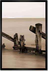 Poszterek keretben 40x60 Hullámtörő fa