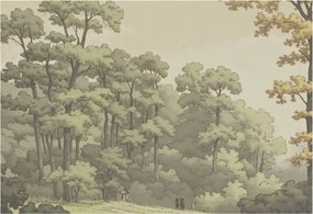 Flizelin tapéta Divatos 3D fali ragasztó Erdei idill 152x104 Ragasztó