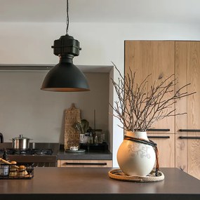 2 db ipari függőlámpa szett kicsi matt fekete - Sicko