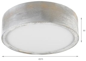 Brilagi - Mennyezeti lámpa PINO 1xE27/15W/230V fenyő/ezüst átm. 27,5 cm