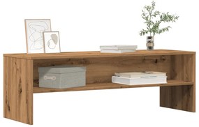 kézműves tölgy színű szerelt fa TV-szekrény 120 x 40 x 40 cm