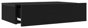 fekete tölgyfa TV-szekrény LED lámpákkal 60 x 35 x 15,5 cm