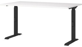 Íróasztal állítható magassággal, fehér asztallappal 80x140 cm Downey – Germania