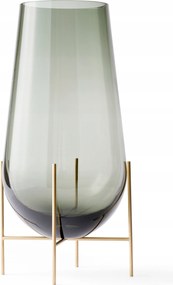 Echasse Menü Virágváza 28 cm Szürke, Arany alapon