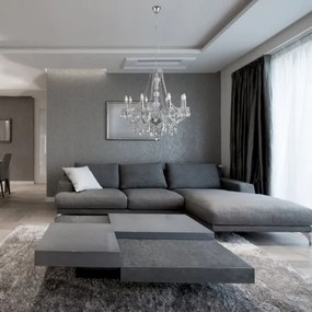 Searchlight 8888-8CL - Csillár láncon MARIE THERESE 8xE14/40W/230V