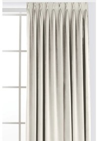 Krémszínű bársony dimout (részleges sötétítő) függöny 200x250 cm Velto – Filumi