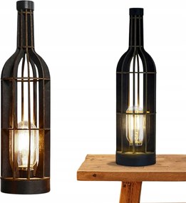 Led Asztali Lámpa Borosüveg Loft Vintage Szerelhető Lámpa Diy E27 35cm