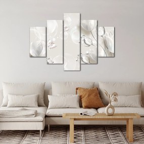 Kép - tulipánok a buborékok között (150x105 cm)