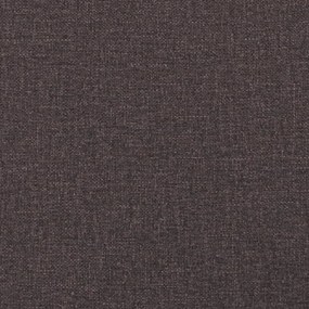 sötétbarna szövetpad párnákkal 113x64,5x75,5 cm