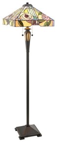 Endon 64383 - Tiffany WILLIOW állólámpa 2xE27/60W/230V, átm. 42,5 cm