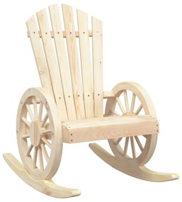2 db tömör fenyőfa Adirondack hintaszék