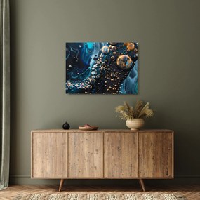 Üveg kép - Tintacseppek (70x50 cm)