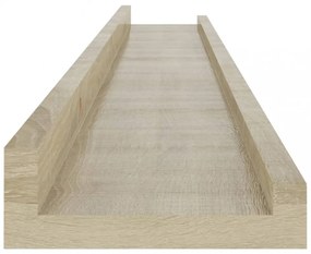 4 db sonoma tölgy színű fali polc 80 x 9 x 3 cm