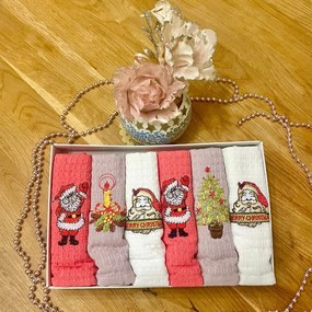 Konyhatörlő karácsonyi 40x60cm 6 db TiaHome