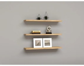 KÉSZLET 3x Fali polc BOSS bézs