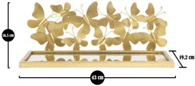 Fali éjjeli/polcos pillangószett 2 db 43x19,2x16,5cm