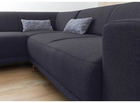 Antracitszürke kinyitható-tárolóhelyes sarokkanapé (bal oldali-L alakú) Classy Sophie – Miuform