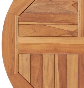 kerek tömör tíkfa asztallap 2,5 cm 60 cm
