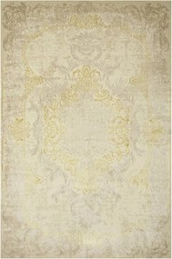 Hálószoba Nappali Szőnyeg Díszes Csillogó Arany Allora Plus 160x230 cm