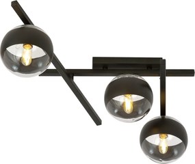 EMIBIG 1105-3 SMART Loft Mennyezeti Lámpa Fekete, Átlátszó E14 IP20