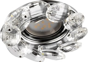PREZENT 71073 Crystals Kristály Spot Lámpa Króm, Átlátszó GU10 IP20