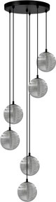 KAJA K-5704 MONZA Szürke Színű Függeszték 6xG9 10W IP20