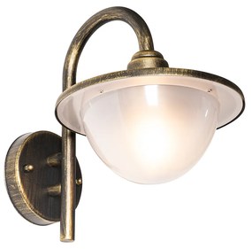 Klasszikus kültéri fali lámpa antik arany IP44 - Brügge