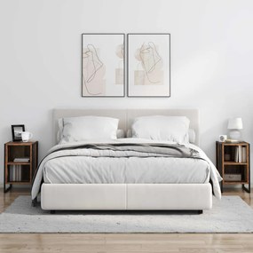 vidaXL Éjjeli asztal Öreg fa 39.5 x 30 x 50 cm Faanyag