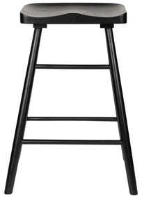 Fekete tölgyfa bárszék (ülésmagasság 65,5 cm) Vander – White Label