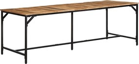 vidaXL tömör nyers mangófa étkezőasztal 220 x 90 x 75 cm