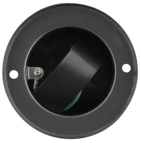 Solight PG10B kültéri 2 aljzatos, 230V, IP44, fekete, kerek oszlop