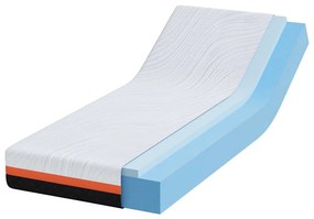 Matrac Fehér és Szürke 80 x 200 cm Gél Memóriahab