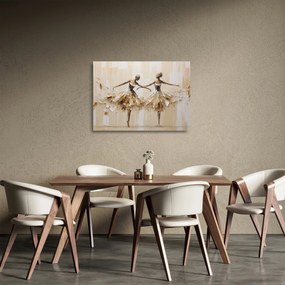 Üveg kép - Balerinák (70x50 cm)