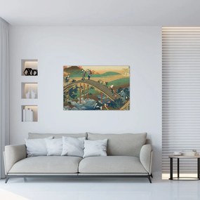 Kép - Katsushika Hokusai, Ariwara no Narihirafrom the series One Hundred, Poems Explained by the Nurse (Hyakunin isshu uba ga etoki), reprodukciók (90x60 cm)