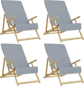 vidaXL 4 db szürke 400 GSM szövet strandtörölköző 60 x 135 cm