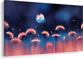 Pitypang képe kék pillangóval (90x60 cm)