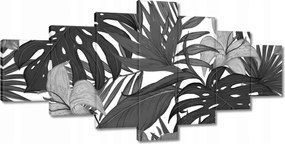 Festmények 210x100 Fekete-fehér monstera