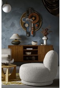 Világosszürke fotel Ovo – Miuform