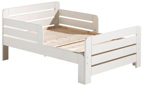 Fehér bővíthető borovi fenyő gyerekágy ágyráccsal Jumper – Vipack