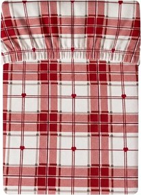 Mikroszálas lepedő TARTAN HEART színes 90x200 cm