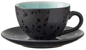 Fekete agyagkerámia csésze szett 4 db-os 240 ml Black/Mix – Bitz