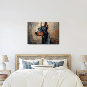 Kép - Dobrman portréja (70x50 cm)