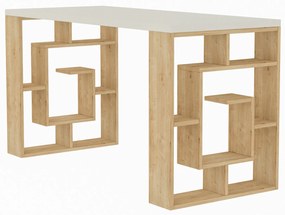 Íróasztal Maze - White, Oak