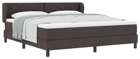 Boxspring Ágy Mattal Sötétbarna 180x200 cm Szövet