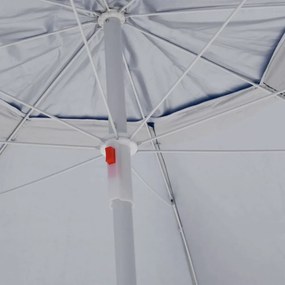 kék strandnapernyő oldalfalakkal 215 cm