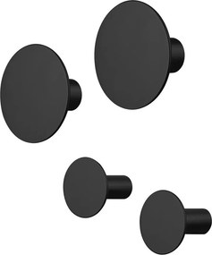Fekete fali akasztó szett 4 db-os Ponto – Blomus