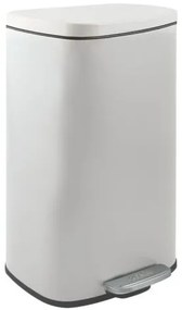 Spirella Spirella pedálos szemetes akira matt fehér acél soft-close 50 l 10.21572